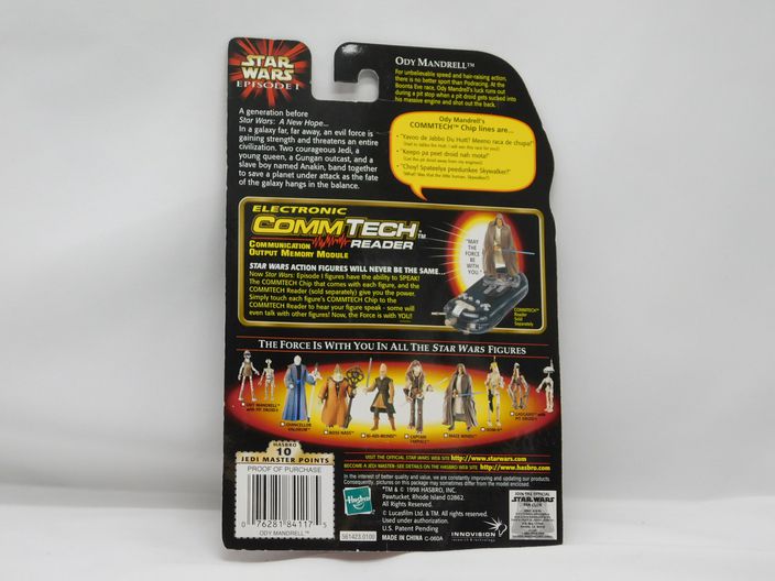 Load image into Gallery viewer, 1998 Hasbro Star Wars Episode I Ody Mandrell Action Figure New CommTech Chip SIB
