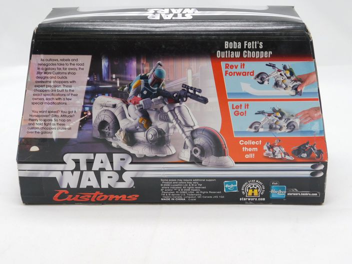 Load image into Gallery viewer, Hasbro Star Wars Customs Boba Fett&#39;s Outlaw Chopper Action Figure Toy
