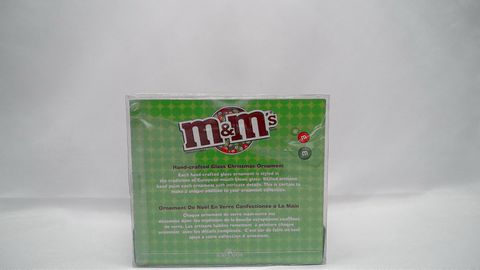 Load image into Gallery viewer, (NIB) M&amp;M’s Hand Blown Crafted Glass Christmas Train Ornament Kurt Adler 4x5 Inches
