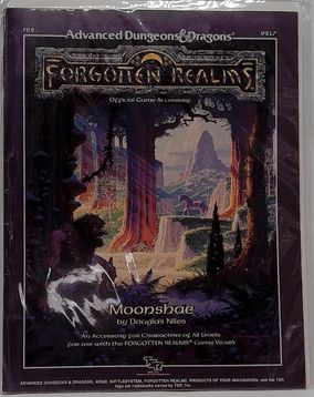 FR2 MOONSHAE FORGOTTEN REALMS DUNGEONS & DRAGONS AD&D TSR 9217 WITH MAP