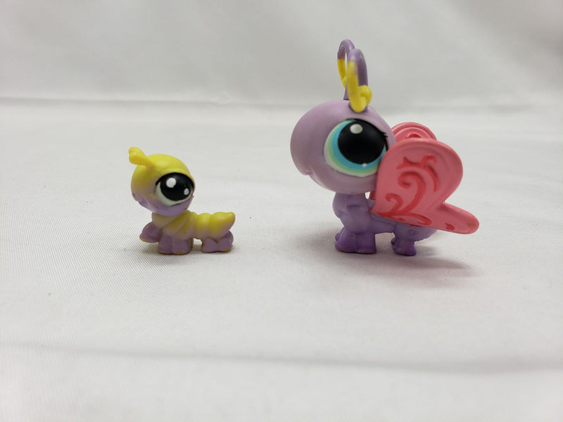 Load image into Gallery viewer, Littlest Pet Shop LPS #93 Portable Pets Butterfly &amp; Inchworm Caterpillar
