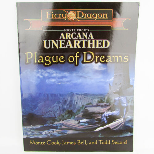 RPG Role Playing Game Fiery Dragon Monte Cook's Arcana Unearthed Plague of Dream