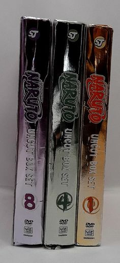 Load image into Gallery viewer, Naruto Shonen Jump DVD Uncut Box Set 1, 4, &amp; 8
