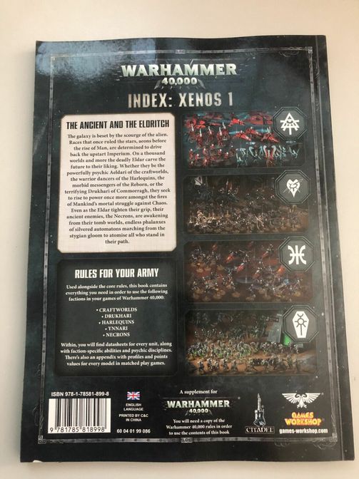 Warhammer 40k Index Xenos 1 Aeldari, Drukhari, Necrons 8th