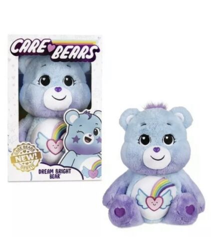 Care Bears Dream Bright Bear 14” Blue Lavender 2022 Bestie Plush