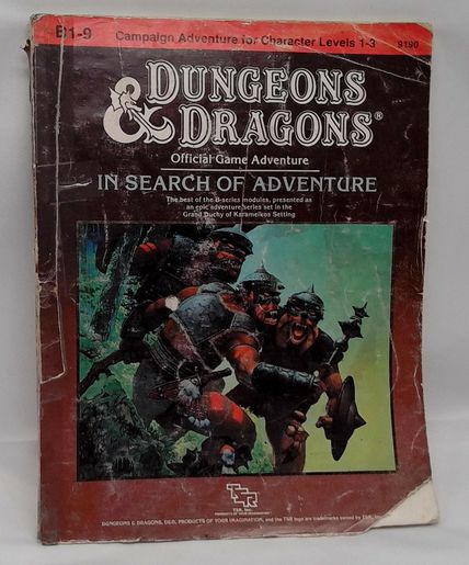 D&D Module Book In Search Of Adventure 1987