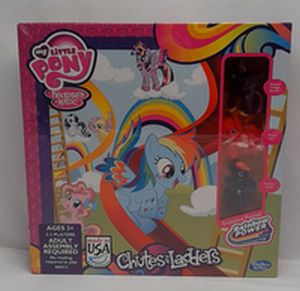 My Little Pony Chutes and Ladders Board Game - 3 Exclusive Pony Pawns - NEW