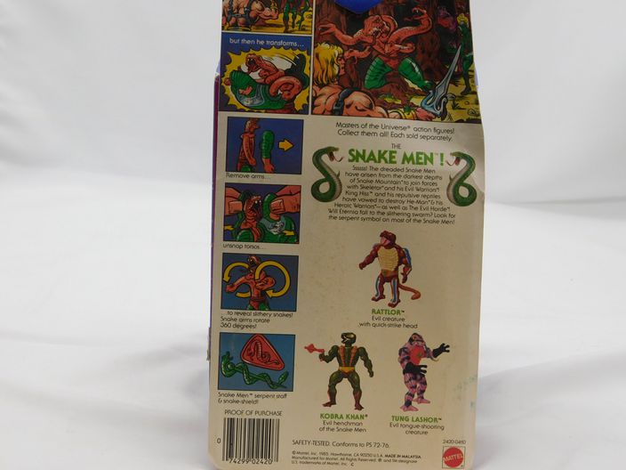 Load image into Gallery viewer, MOTU, Vintage, KING HISS, Masters of the Universe, MOC, Sealed, Figure
