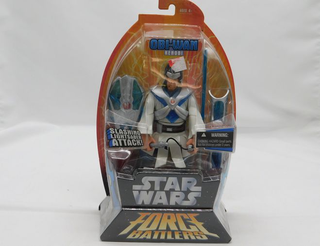 Load image into Gallery viewer, 2005 HASBRO--STAR WARS FORCE BATTLERS--OBI WAN KENOBI FIGURE (NEW)
