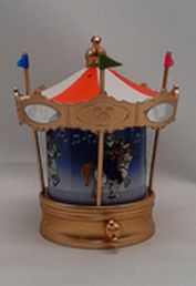 Load image into Gallery viewer, Disney Hallmark Keepsake Mickey’s Merry Carousel Christmas Ornament (Pre-Owned)
