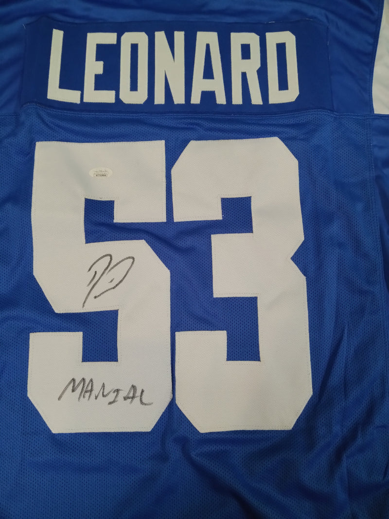 Load image into Gallery viewer, Darius Shaquille Leonard #53 Indianapolis Blue TB Jersey
