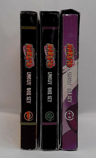 Naruto Shonen Jump DVD Uncut Box Set 1, 4, & 8