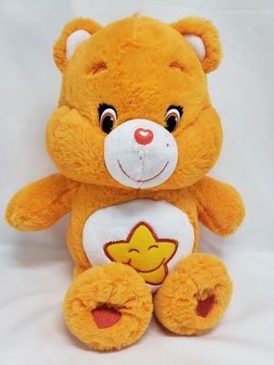 Load image into Gallery viewer, Care Bears Laugh-a-Lot Bear  Yellow Star 13&quot; Plush Stuffed Animal 2016
