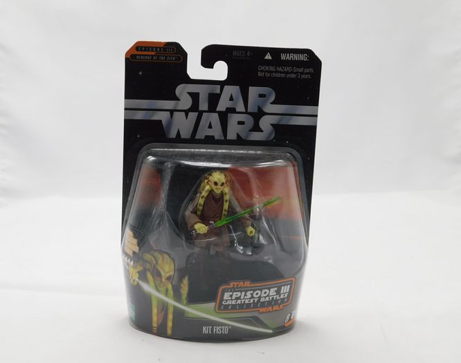 Load image into Gallery viewer, 2006 Star Wars Episode III Greatest Battles Collection Jedi Kit Fisto Figure
