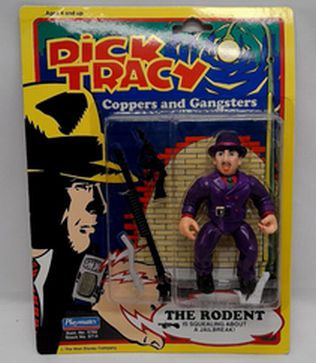 Load image into Gallery viewer, Vintage 1990 Playmates Dick Tracy The Rodent Action Figure
