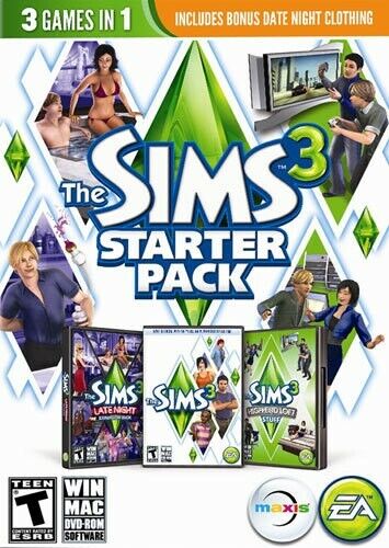 The Sims 3 Starter Pack PC Late Night High End Loft Stuff Video Game [NEW]