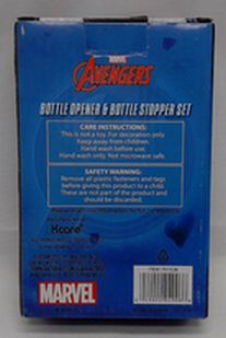 Load image into Gallery viewer, Marvel Avengers Captain America Bottle Opener And Wine Bottle Stopper Set New
