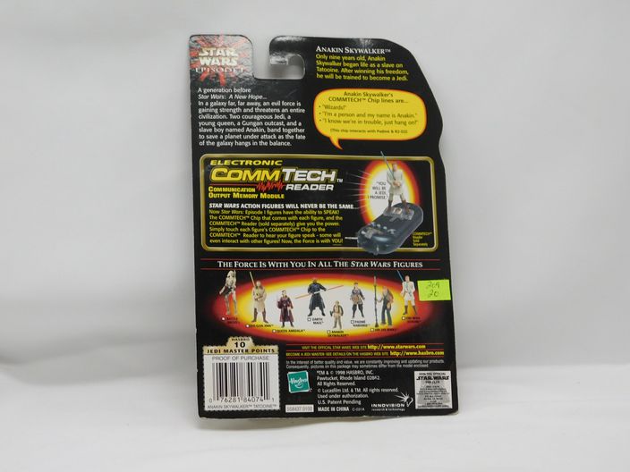 Load image into Gallery viewer, NEW Hasbro Star Wars Episode I: Anakin Skywalker Action Figure Vintage CommTech
