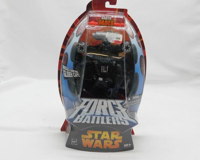 Load image into Gallery viewer, 2005 Hasbro Star Wars Force Battlers Darth Vader Glider Cape Action Figure Toy
