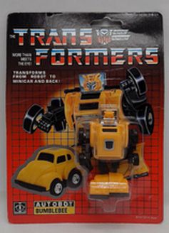 Vintage Hasbro Transformers G1 Mini Autobot Bumblebee 1985