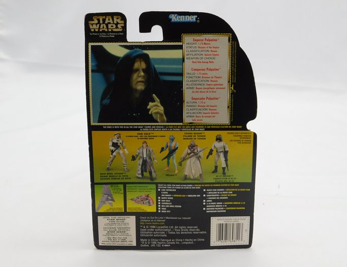 Load image into Gallery viewer, Emperor Palpatine Star Wars Power of the Force Hologram Kenner 1996 NIP!!!
