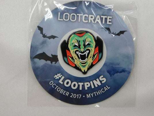 Sealed Lootcrate Lootpin October Oct 2017 NEW Mythical Dracula Loot Crate Pin