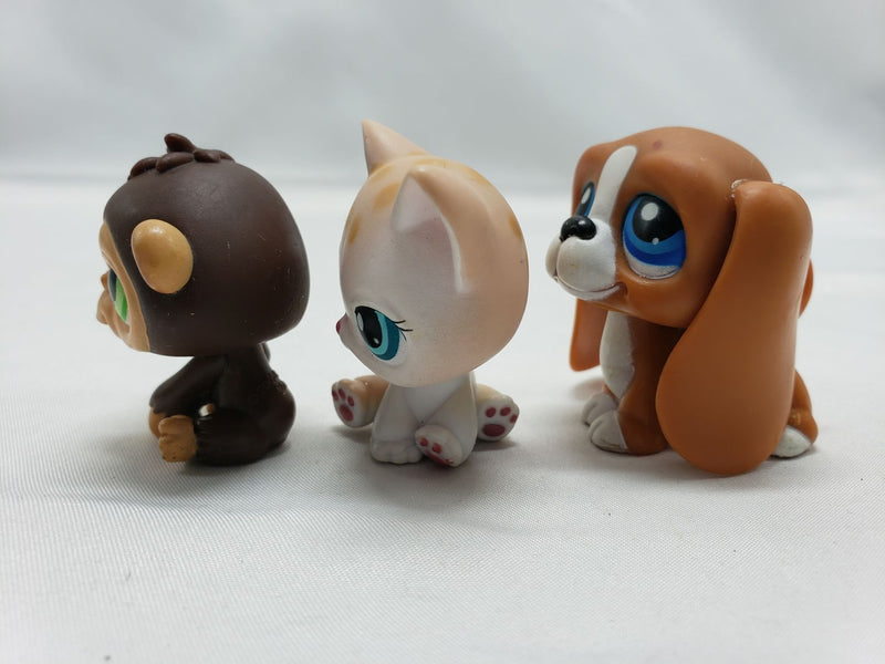 Load image into Gallery viewer, LPS Littlest Pet Shop Basset Hound Chimp Cat #222 #223 #224 Dress Up Play Set n
