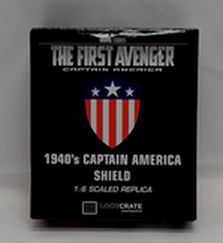 Load image into Gallery viewer, CAPTAIN AMERICA SHIELD 1940s 1:6 Scaled Replica Loot Crate Exclusive LootCrate
