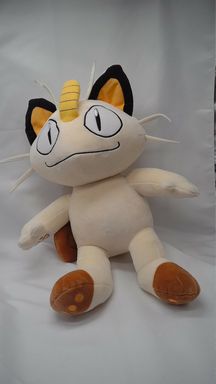 Build a Bear Meowth Pokemon Stuffed 18” Plush Non Talking Version