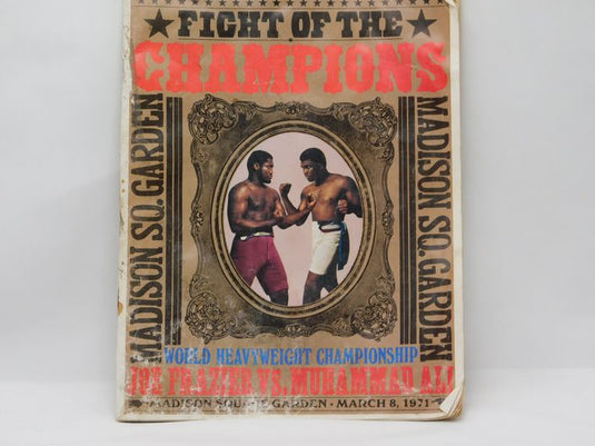 1971 Fight Of The Champions Frazier vs Ali MSG Original Program
