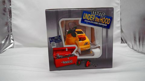 Load image into Gallery viewer, M&amp;M Collectible Candy Dispenser - Under The Hood (Yellow Car) Pre-Owned
