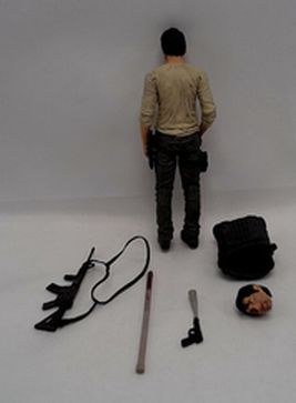 Load image into Gallery viewer, AMC McFarland Toys The Walking Dead Glenn Rhee Action Figure 6&quot; Series 5 Loose
