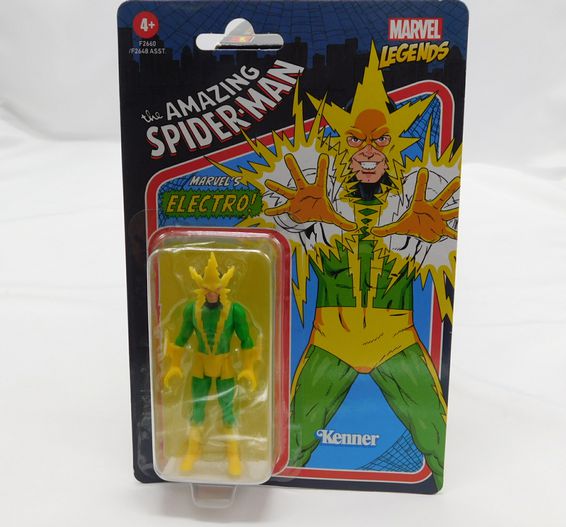 Load image into Gallery viewer, Marvel Legends Retro 375 Collection Spider-Man ELECTRO 3.75in Figure
