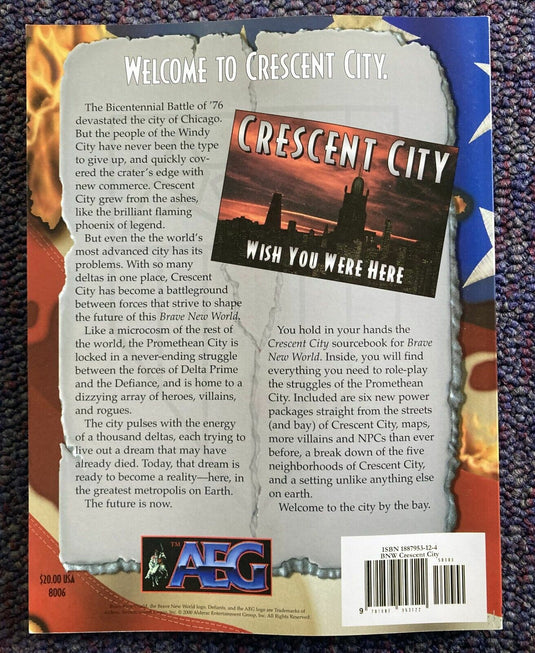 Crescent City Brave New World Sourcebook Pinnacle