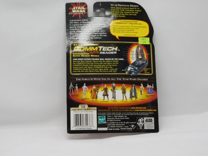 Load image into Gallery viewer, STAR WARS TC-14 PROTOCOL DROID EPISODE 1 COMMTECH CHIP -1999 Hasbro
