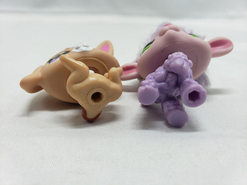 Load image into Gallery viewer, Littlest Pet Shop Cutest Pets Snack Time Celebration Bunny Purple Lamb 2620 2621
