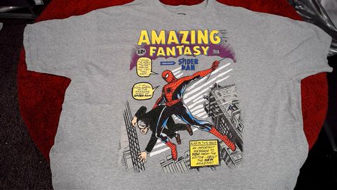 Marvel Amazing Fantasy Spiderman Shirt Size 2X Color Grey