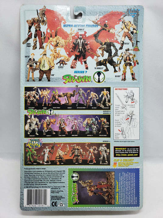 1996 McFarlane Toys Zombie Spawn Ultra-Action Figure Series 7