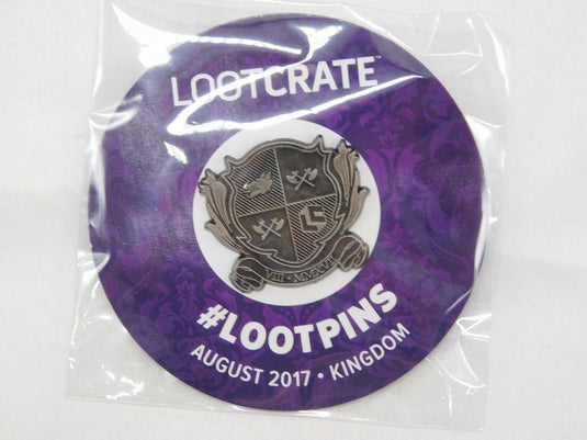 Loot Crate August 2017 Loot Pin Kingdom Crest Pin