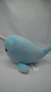 Load image into Gallery viewer, Build A Bear Plush Narwhal Unicorn Sea Glitter Whale Light Blue Sparkle
