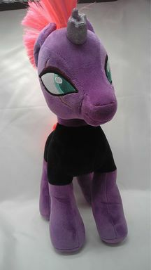 Load image into Gallery viewer, Build A Bear Tempest Shadow My Little Pony Movie Black Purple Pink Plush 2017
