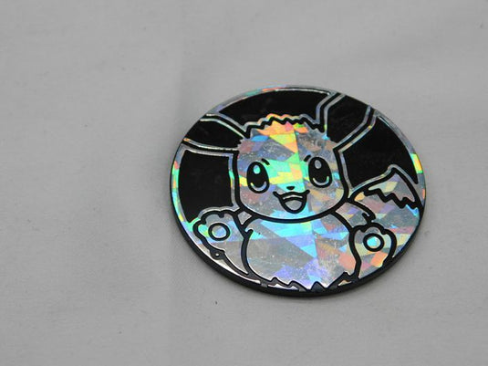 Pokemon Large Eevee Coin (Silver Cracked Ice Holofoil)