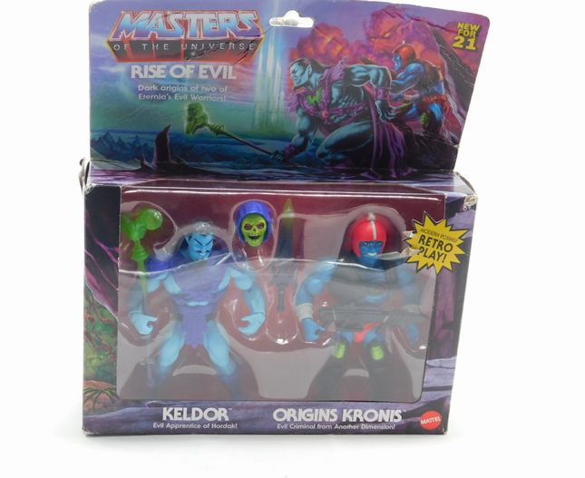 Load image into Gallery viewer, Mattel Masters of The Universe: Rise of Evil - Keldor and Origins Kronis Action
