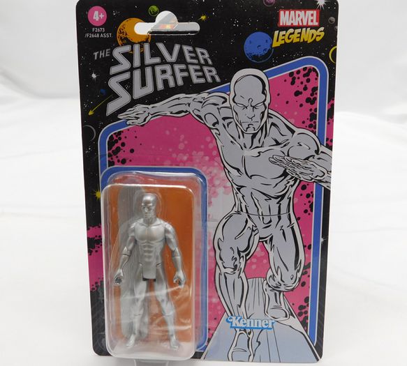 Load image into Gallery viewer, Silver Surfer Marvel Retro Series 3.75 Inch Action Figure on Cardback
