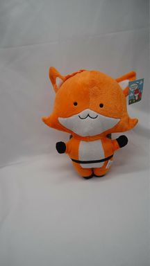 Load image into Gallery viewer, Kippu Orange Fox Pacset Tours Plush Stuffed Animal 11&quot; Toy 2013 Japan Jet Pack
