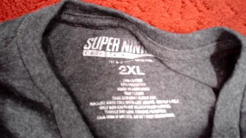 Super Mario Kart Super Nintendo Shirt Size 2XL Color Grey