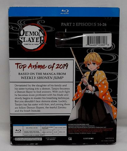 Demon Slayer Kimetsu No Yaiba Standard Edition Part Two Blu-Ray DVD [NEW]