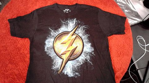 Load image into Gallery viewer, The Flash Logo DC Justice League Shirt Size M Color Black
