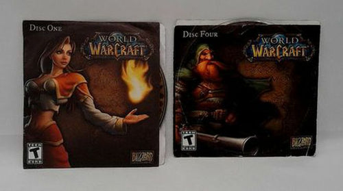 World Of Warcraft Disc 1+4 PC CD Game 2004