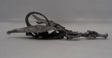 Load image into Gallery viewer, C1 Vintage Ral Partha Rawcliffe Jewel Eye Spoontiques Pewter Dragon
